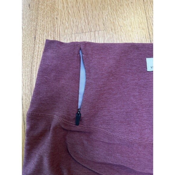 Vuori Women's Clean Elevation Leggings Pink Unsized Small Zip Pocket EUC - Picture 7 of 11